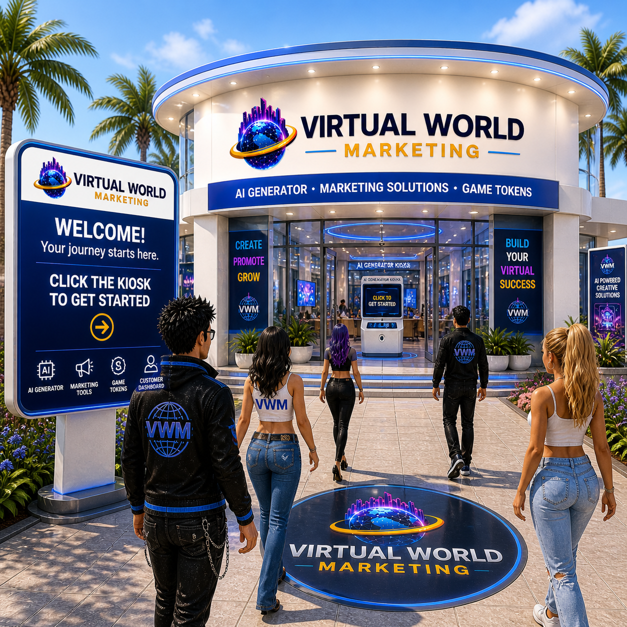 AI Generator terminal used for event marketing