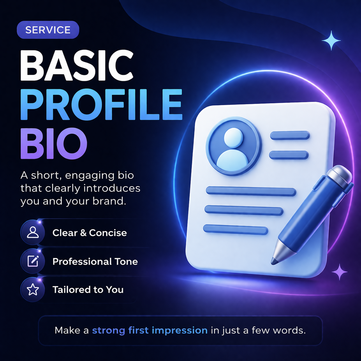 Basic Profile Bio